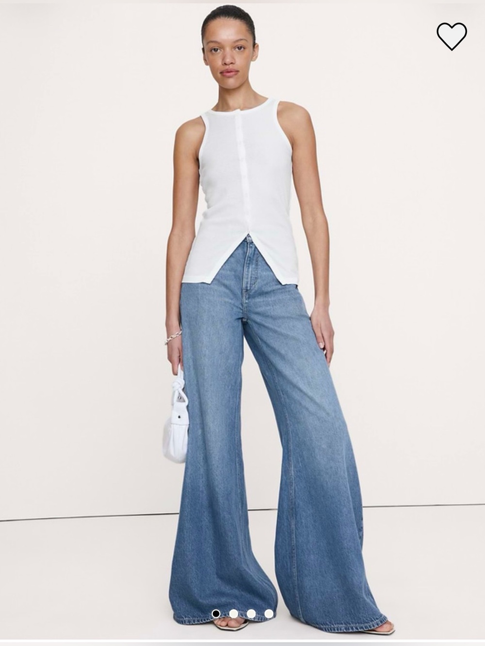 Airy Cotton Snap Front Tank